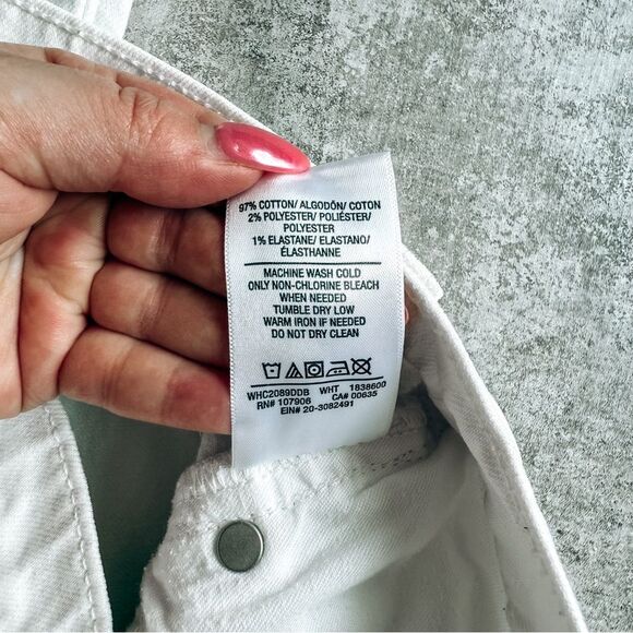 Hudson High Rise Remi Straight Cropped White Size 32 - Picture 10 of 10